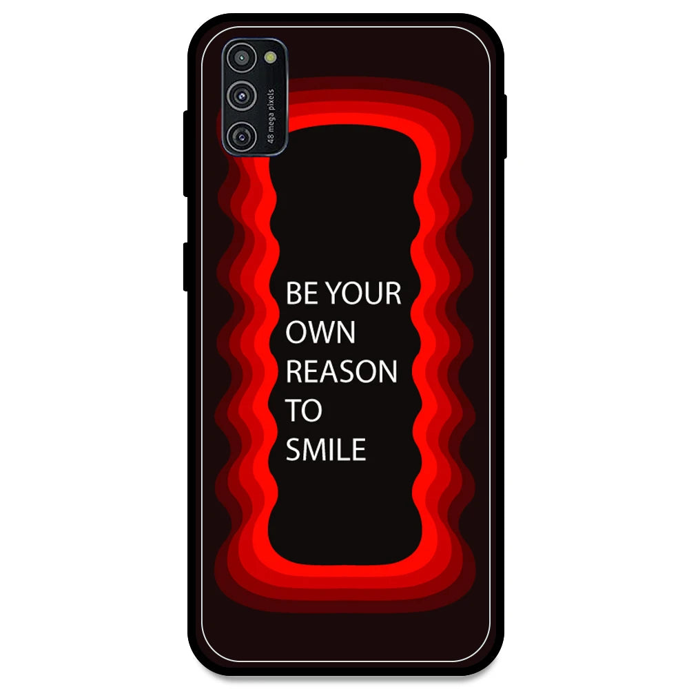 'Be Your Own Reason To Smile' - Red Armor Case For Samsung Models Samsung Galaxy M52