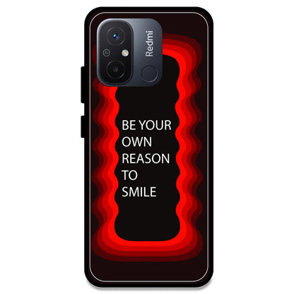 'Be Your Own Reason To Smile'  - Red Armor Case For Redmi Models Redmi 12C
