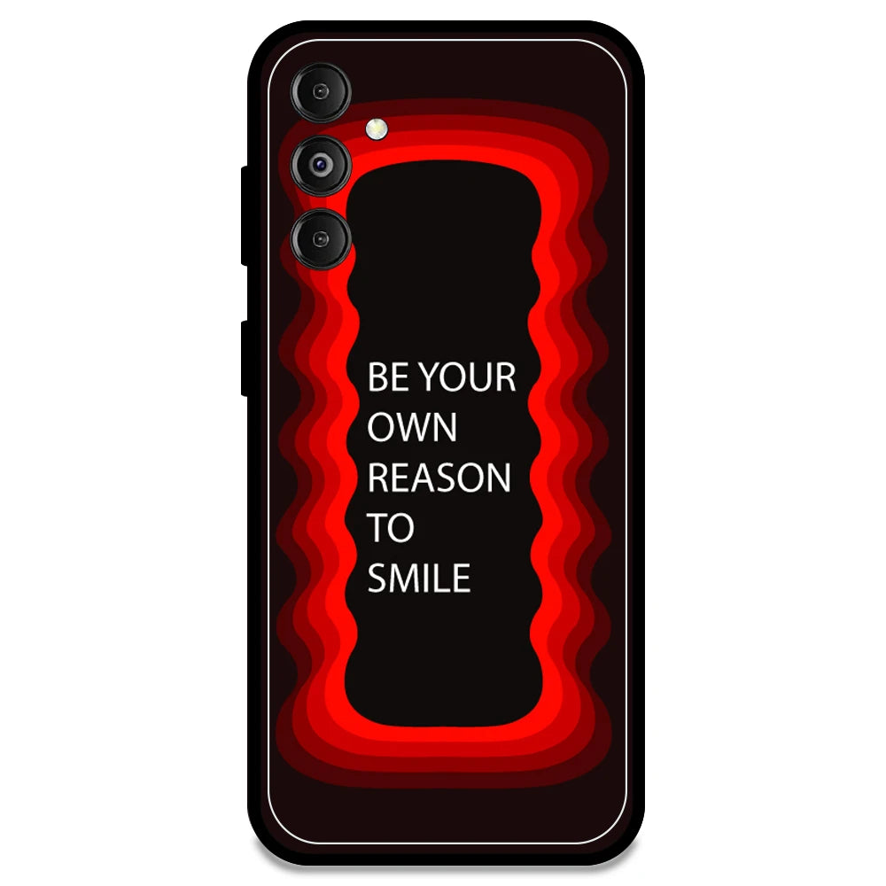 'Be Your Own Reason To Smile' - Red Armor Case For Samsung Models Samsung M14 5G