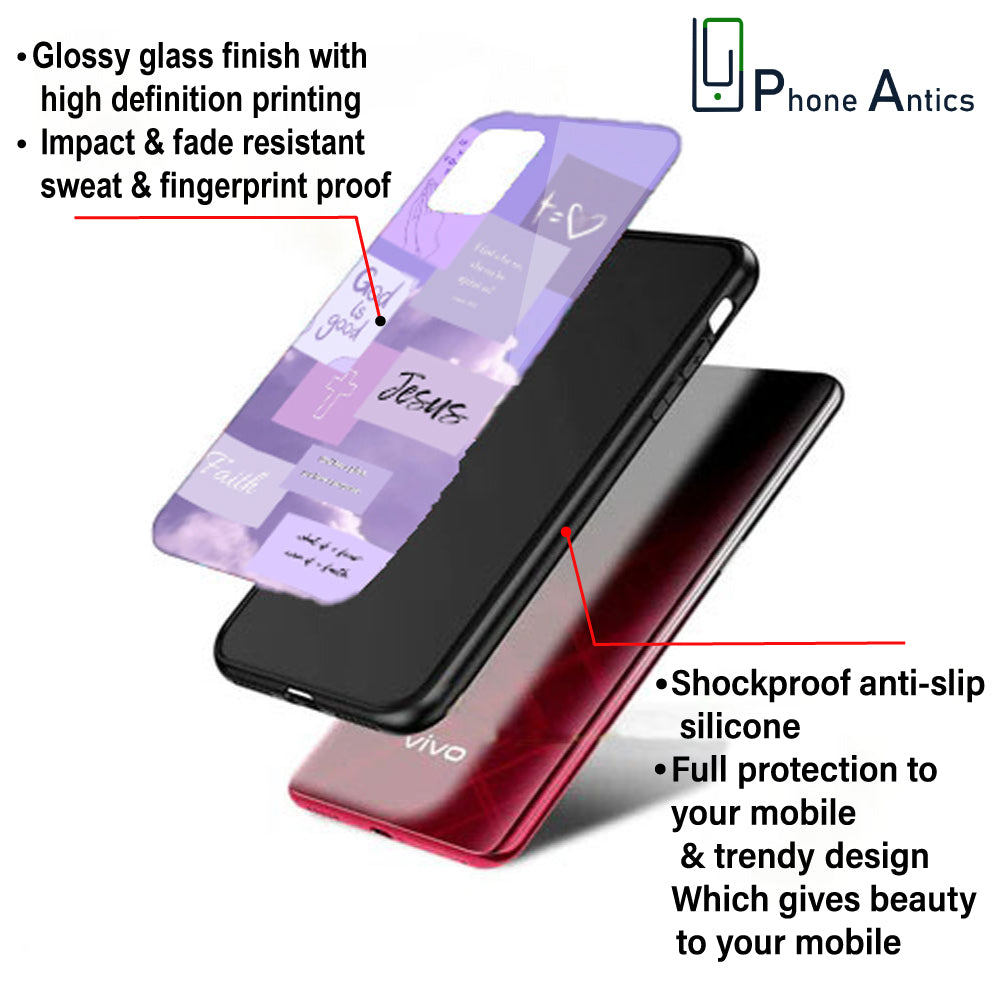 Jesus My Lord - Glass Case For Oppo Models infographic