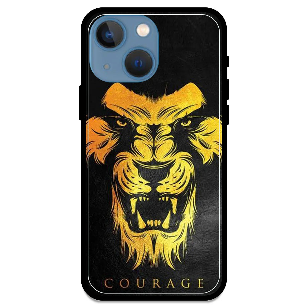 Courage - Glossy Metal Silicone Case For Apple iPhone Models- Apple iPhone 13 mini