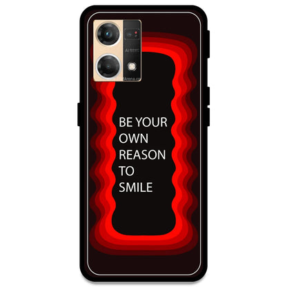 'Be Your Own Reason To Smile' - Red Armor Case For Oppo Models Oppo F21 Pro 4G