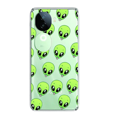 Alien - Clear Printed Silicone Case For IQOO Infographic