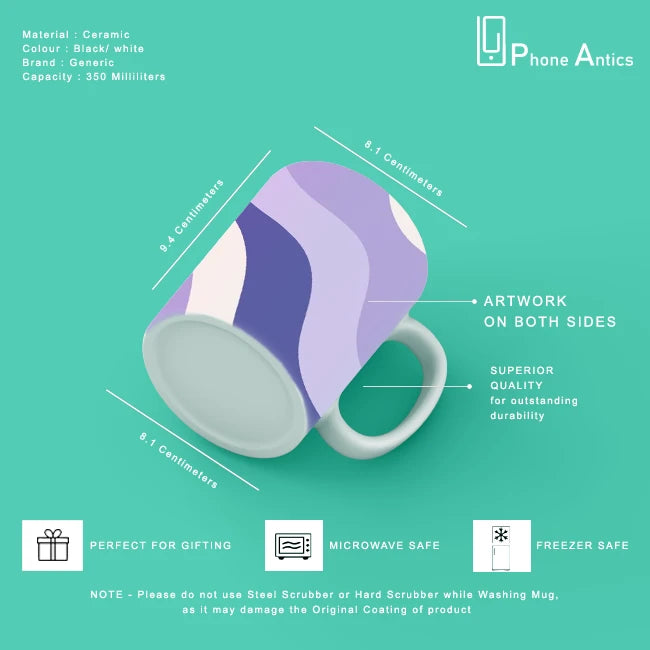 Purple Waves - Mug infographic