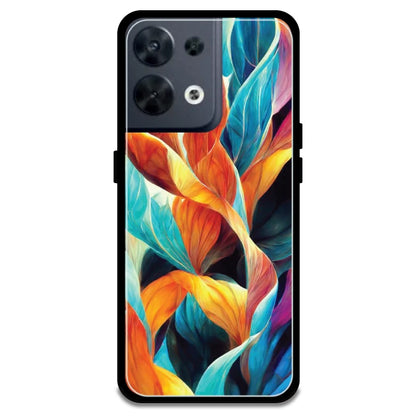 Leaves Abstract Art - Armor Case For Oppo Models Oppo Reno 8 5G