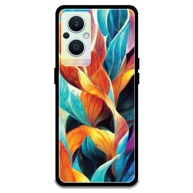 Leaves Abstract Art - Armor Case For Oppo Models Oppo F21 Pro 5G