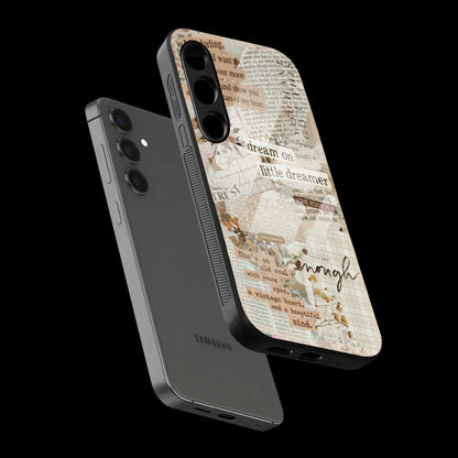 Vintage Quote - Glass Case For Samsung Galaxy Infographic