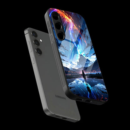 Dreamscape Sky - Glass Case For Samsung Galaxy Infographic