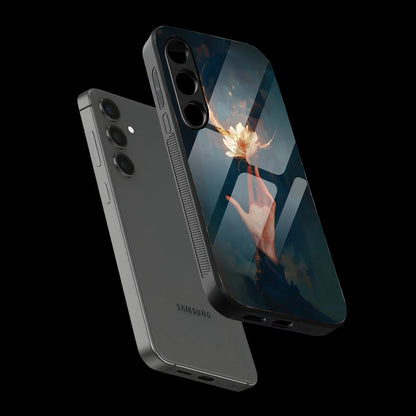 Mystic Hand & Bloom - Glass Case For Samsung Galaxy Infographic