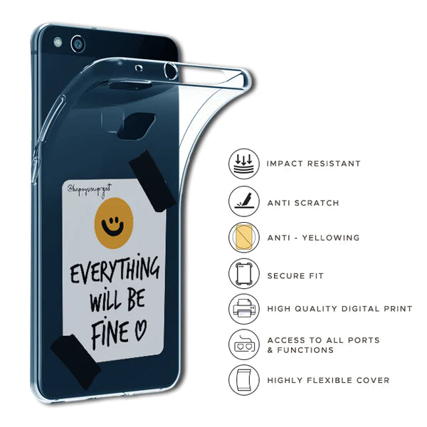 Everything Will Be Fine - Clear Printed Case For Poco Models infographic
