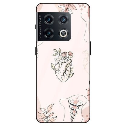 Hearts And Flowers - Glass Case For OnePlus Models