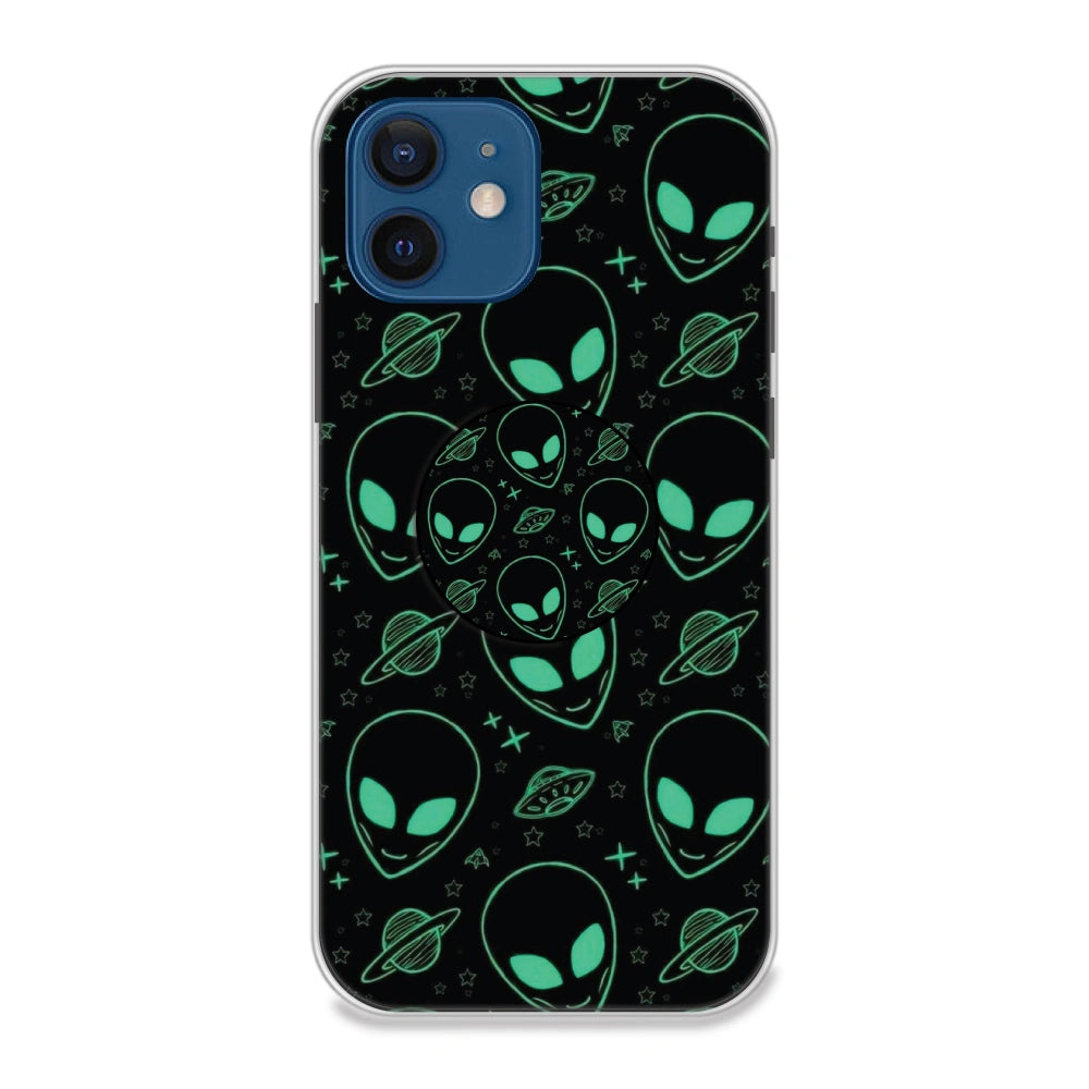 Aliens - Silicone Grip Case For Apple iPhone Models iPhone 12