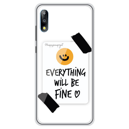 Everything Will Be Fine - Clear Printed Case For Asus Zenphone Models asus zenphone max pro m2