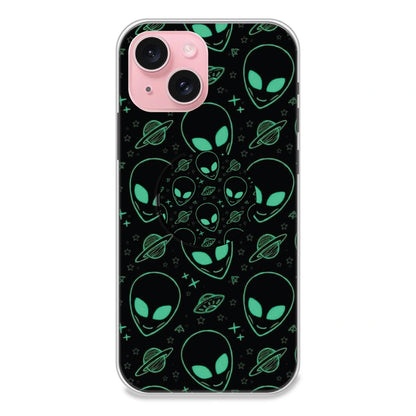 Aliens - Silicone Grip Case For Apple iPhone Models iPhone 15