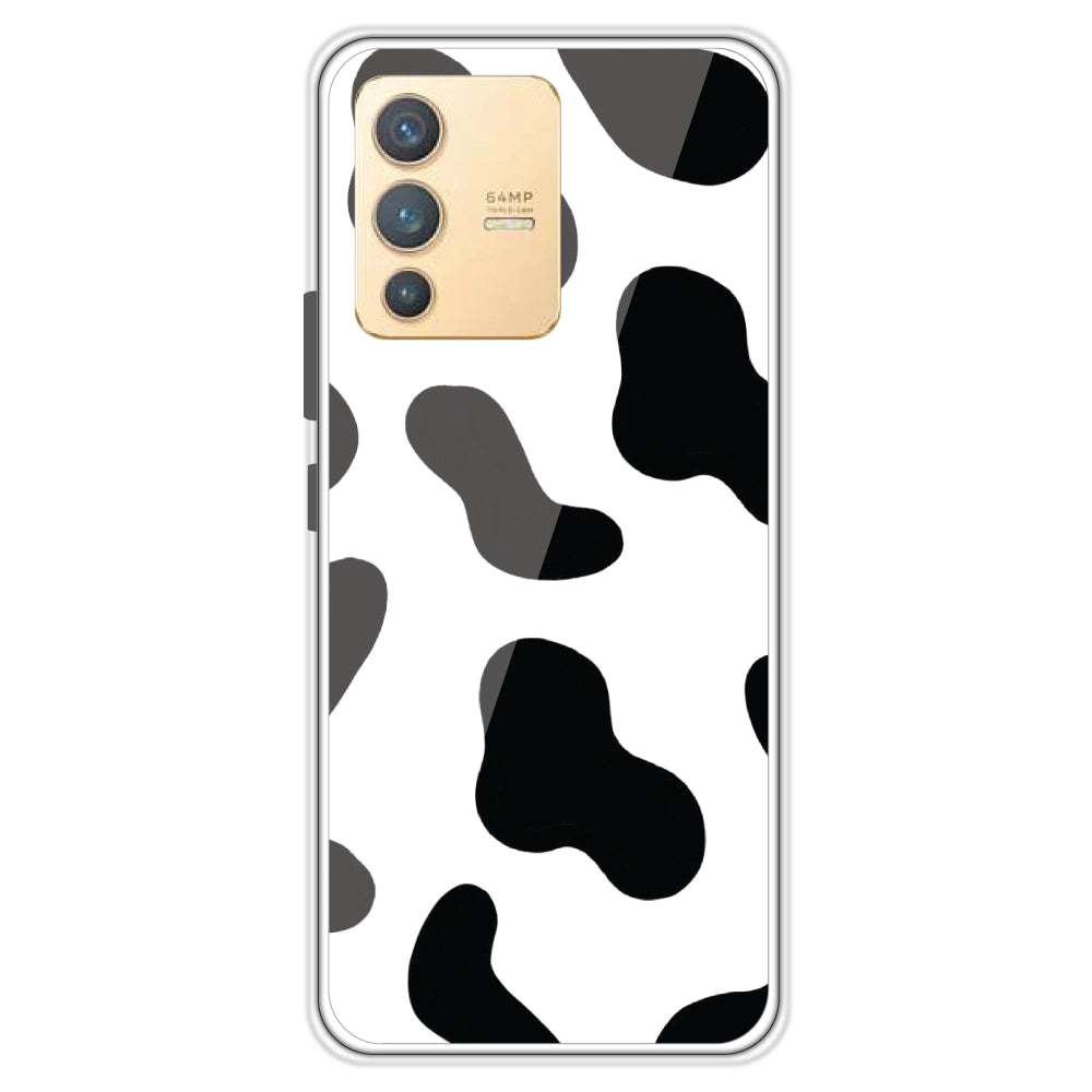 Cow Print - Clear Printed Case For Vivo Models