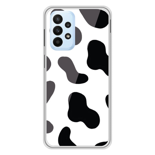 Cow Print - Clear Printed Silicone Case For Samsung Models