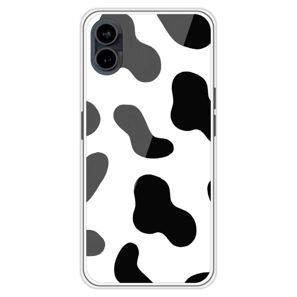 Cow Print - Clear Printed Case For Nothing Models