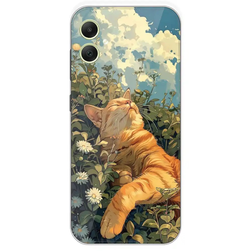 Garfield Sleeping - Printed Silicone Case For Samsung Galaxy A05