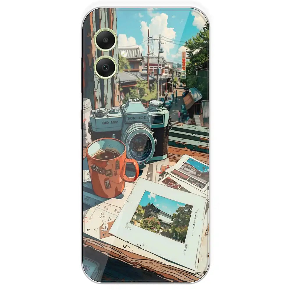 Vintage Camera Travel Vibes - Printed Silicone Case For Samsung Galaxy A05
