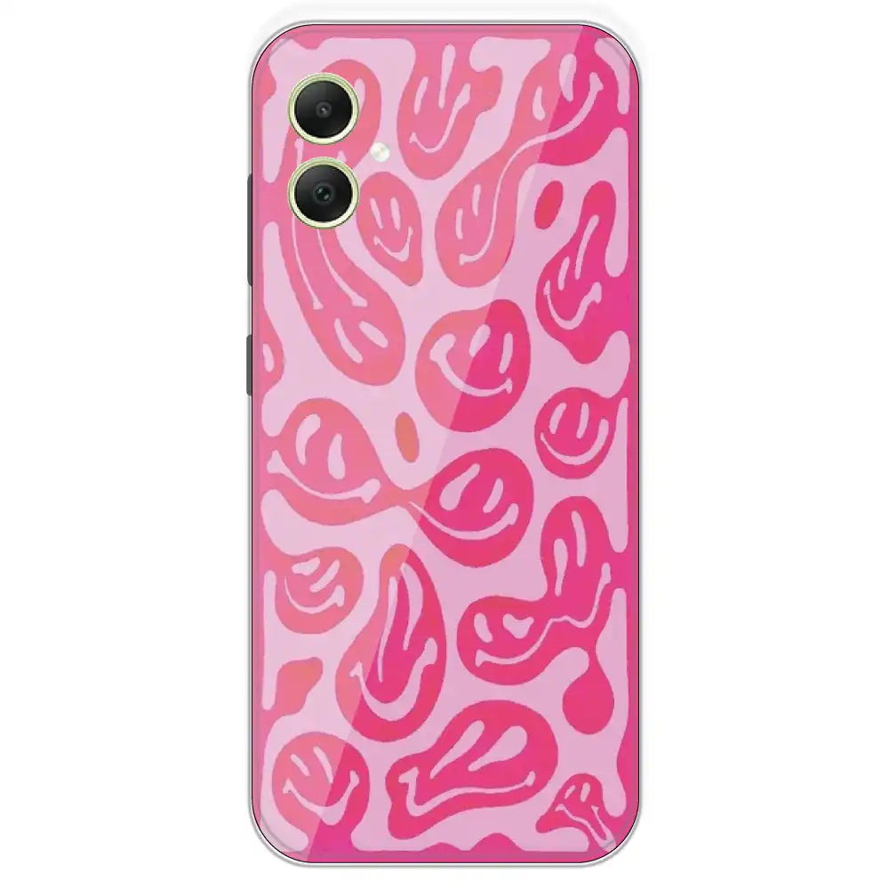 Pink Smilies - Printed Silicone Case For Samsung Galaxy A05