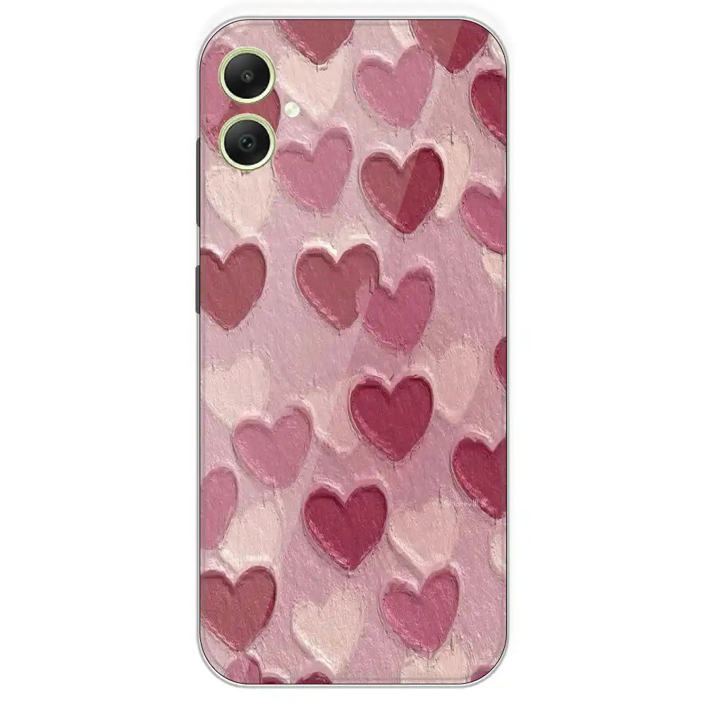 Pastel Hearts Love - Printed Silicone Case For Samsung Galaxy A05