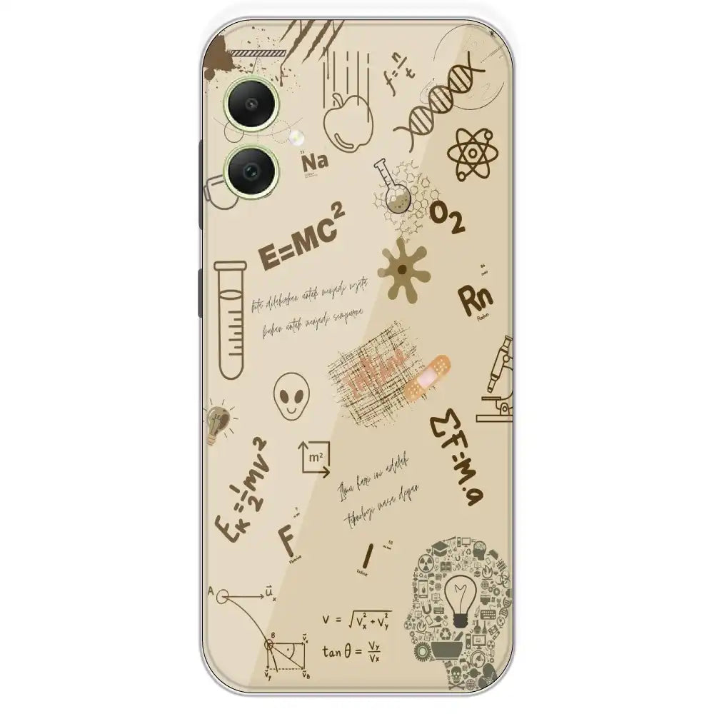 Physics Collage - Printed Silicone Case For Samsung Galaxy A05