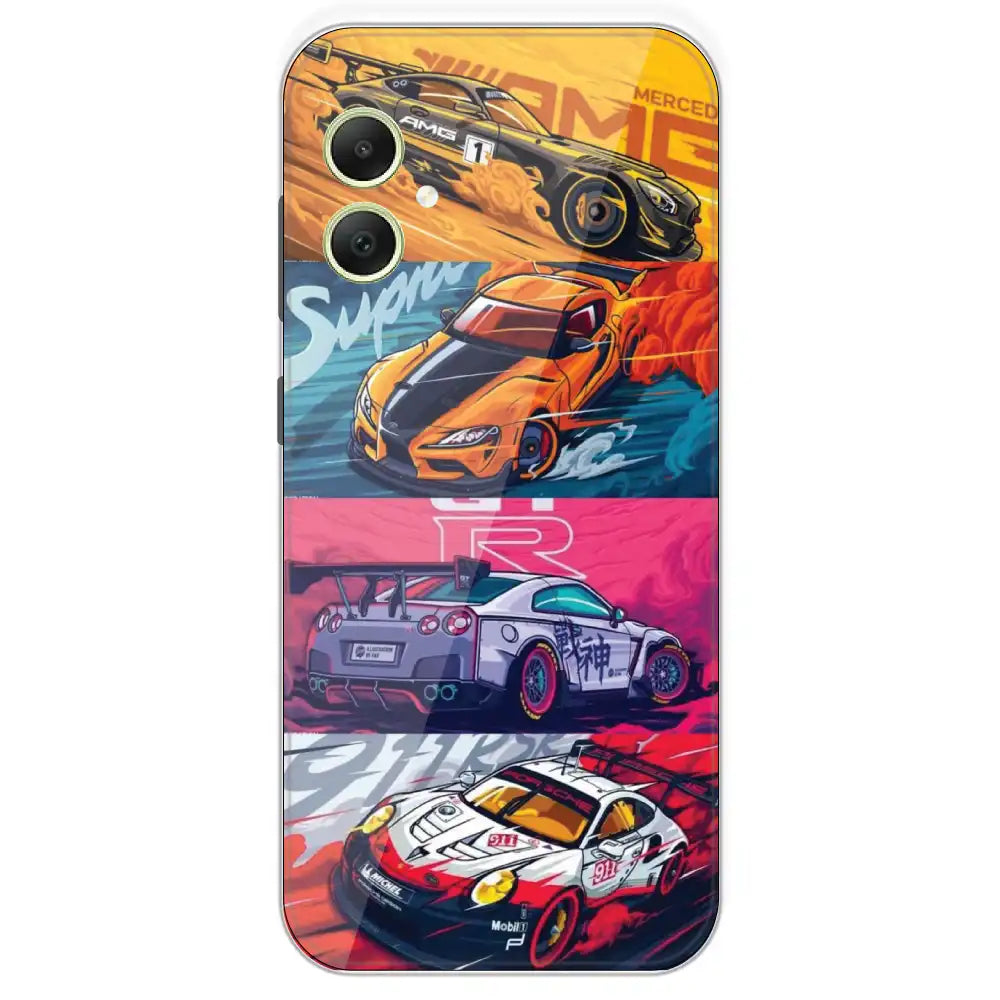 Sports Cars - Printed Silicone Case For Samsung Galaxy A05