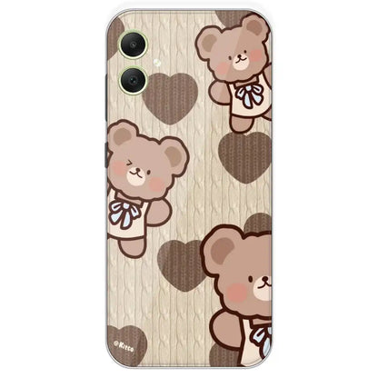 Teddy Heart - Printed Silicone Case For Samsung Galaxy A05