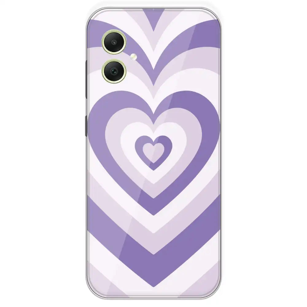 Dark Purple Hearts - Printed Silicone Case For Samsung Galaxy A05