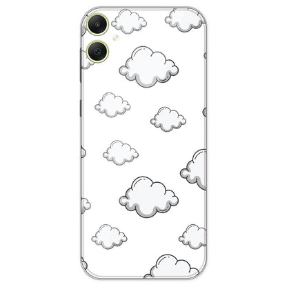 Clouds - Clear Printed Silicone Case For Samsung Galaxy A05
