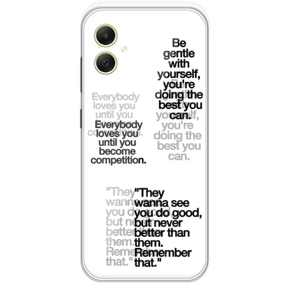 Motivational Quotes - Clear Printed Silicone Case For Samsung Galaxy A05