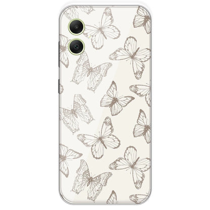 White Butterflies - Printed Silicone Case For Samsung Galaxy A05
