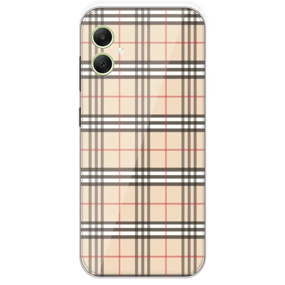 Yellow Checks - Printed Silicone Case For Samsung Galaxy A05