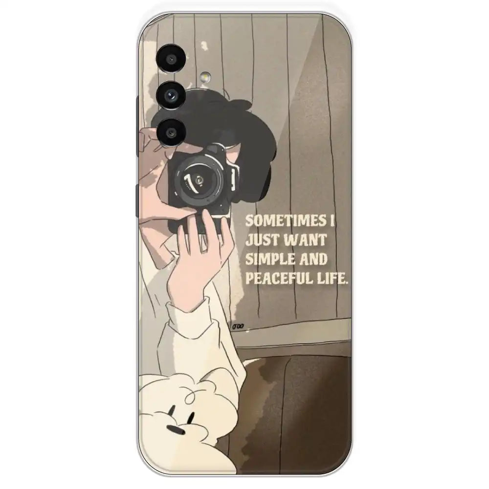Photographer - Printed Silicone Case For Samsung Galaxy A13