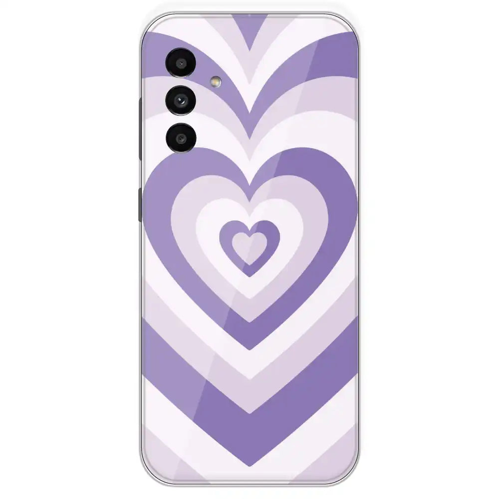 Dark Purple Hearts - Printed Silicone Case For Samsung Galaxy A13