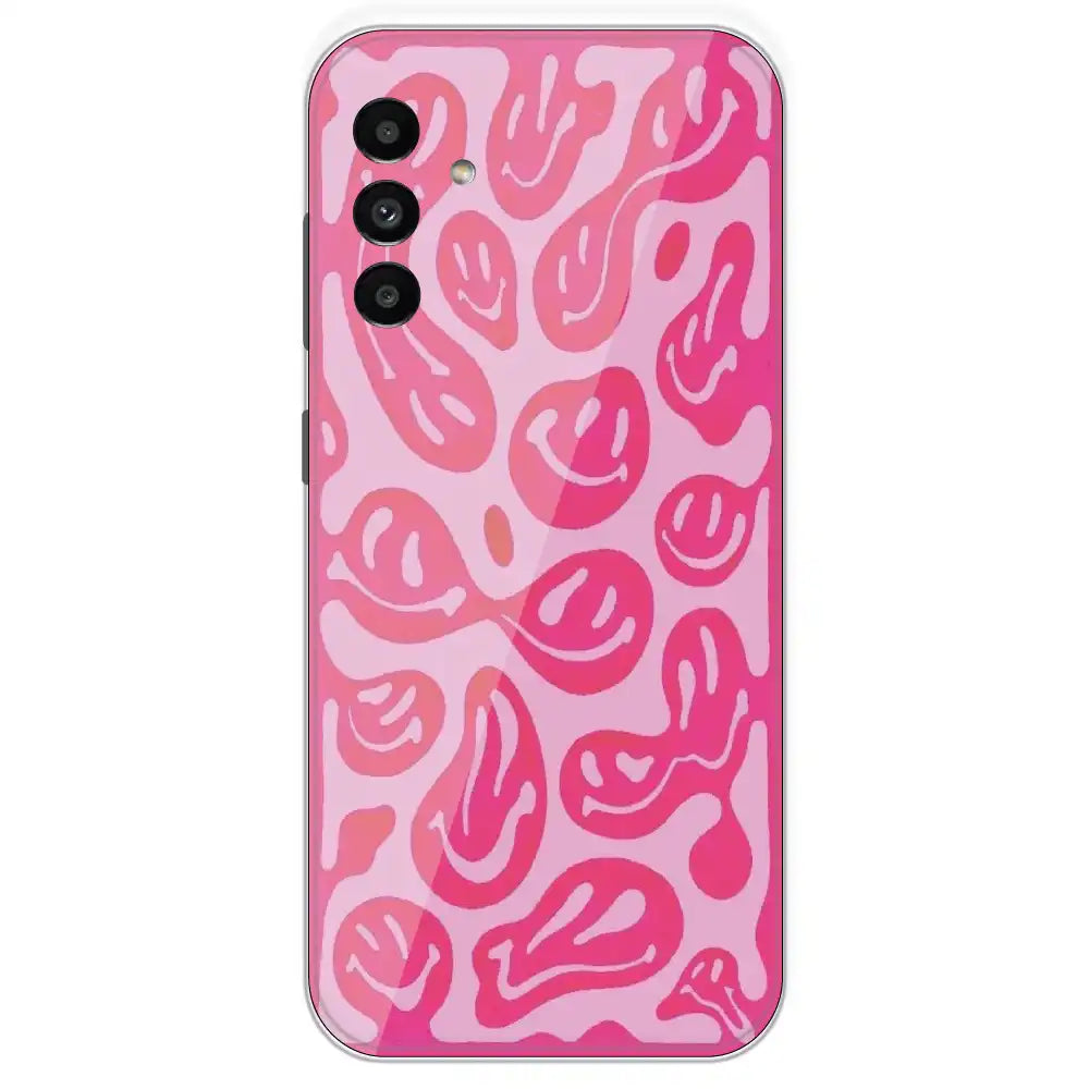 Pink Smilies - Printed Silicone Case For Samsung Galaxy A13