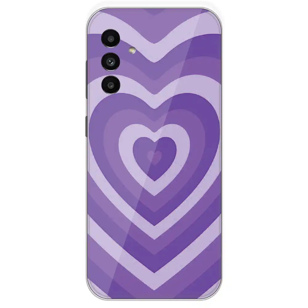 Purple Hearts - Printed Silicone Case For Samsung Galaxy A13