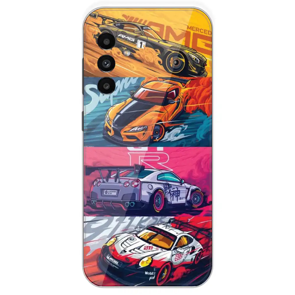 Sports Cars - Printed Silicone Case For Samsung Galaxy A13