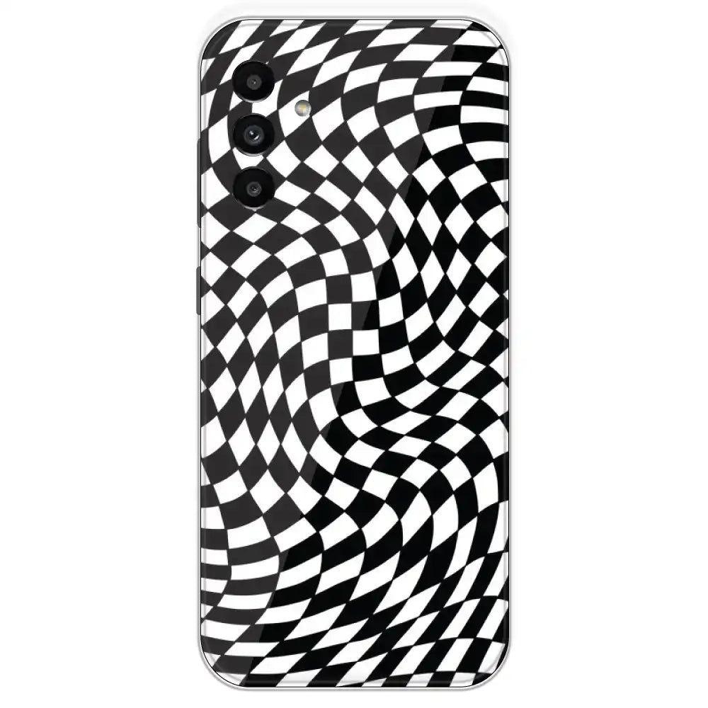 Checks - Printed Silicone Case For Samsung Galaxy A13