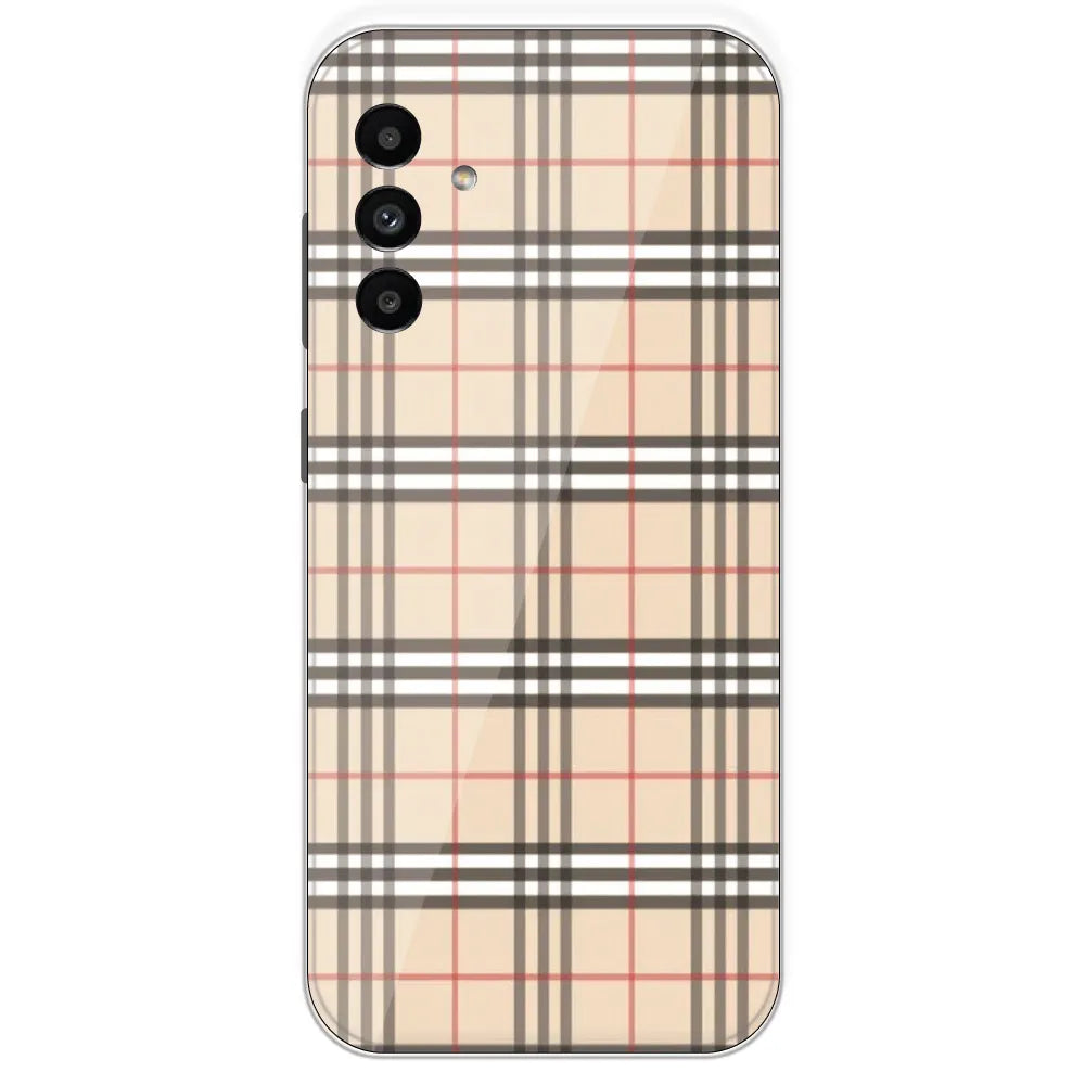 Yellow Checks - Printed Silicone Case For Samsung Galaxy A13
