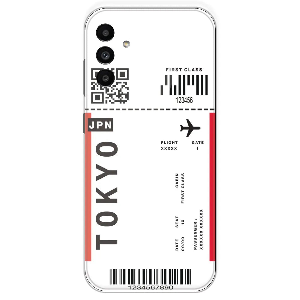 Tokyo Ticket - Clear Printed Silicone Case For Samsung Galaxy A13