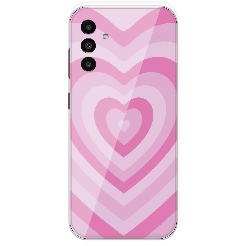 Pink Hearts - Printed Silicone Case For Samsung Galaxy A13