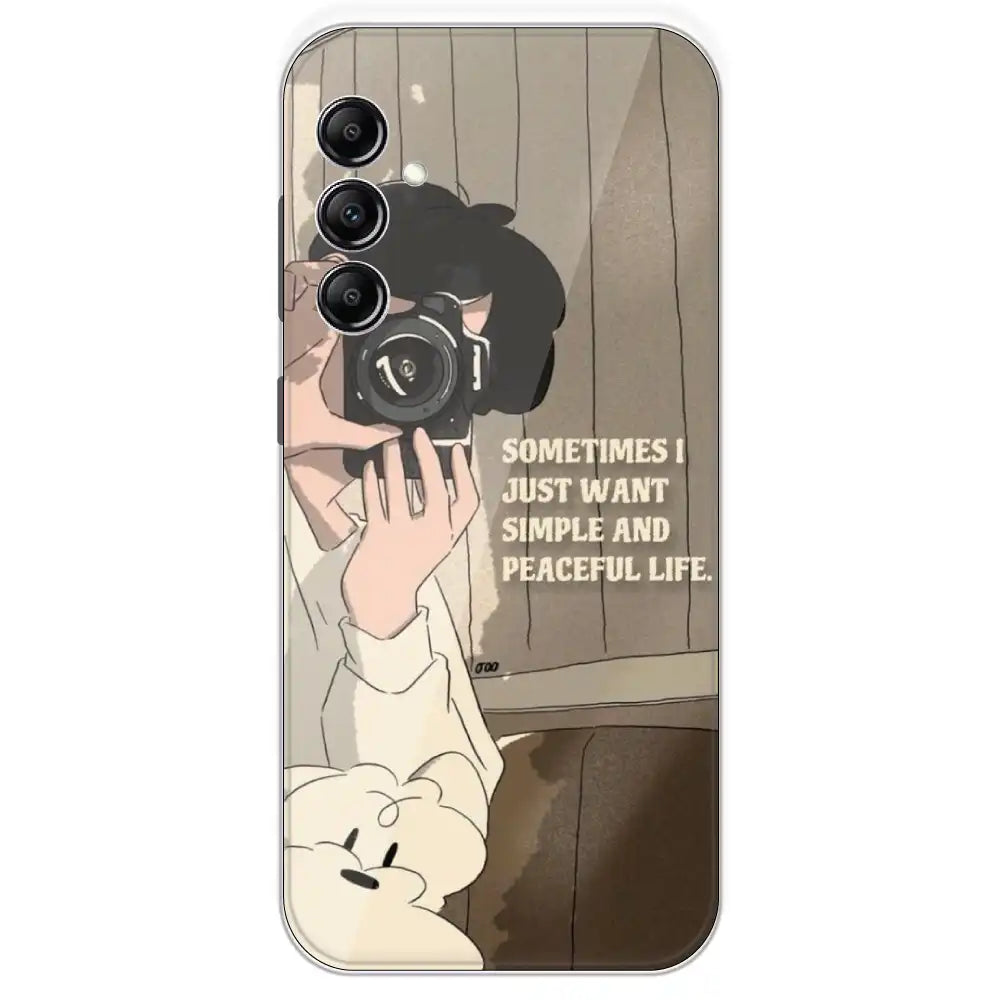 Photographer - Printed Silicone Case For Samsung Galaxy A14