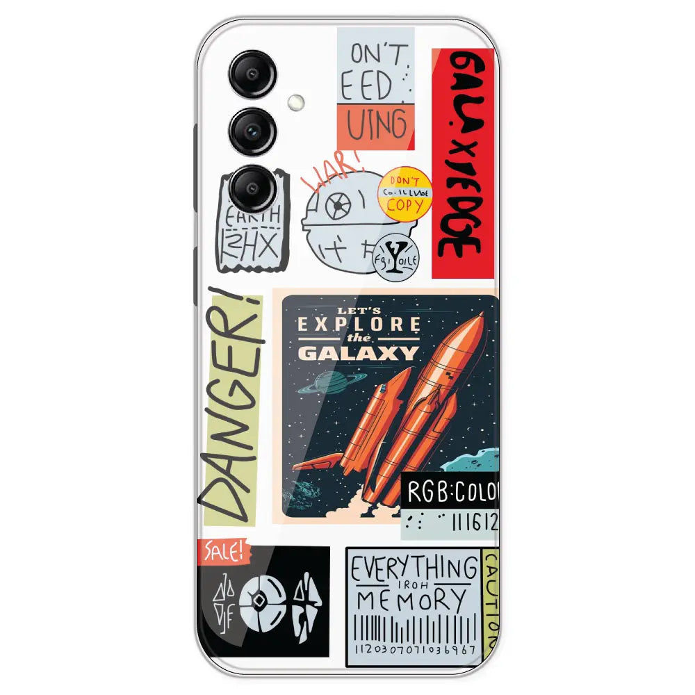 Galaxy - Clear Printed Silicone Case For Samsung Galaxy A14