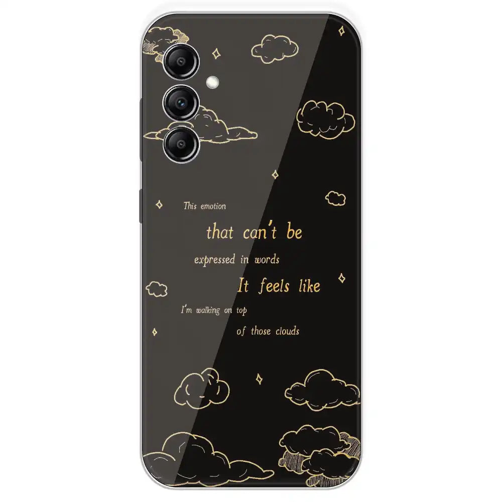 On Top Of Those Clouds - Printed Silicone Case For Samsung Galaxy A14
