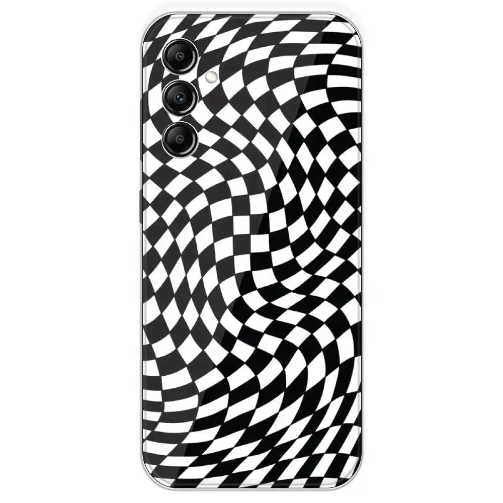 Checks - Printed Silicone Case For Samsung Galaxy A14
