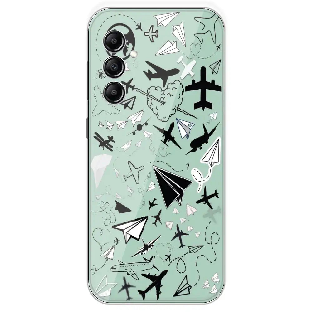 Planes - Printed Silicone Case For Samsung Galaxy A14