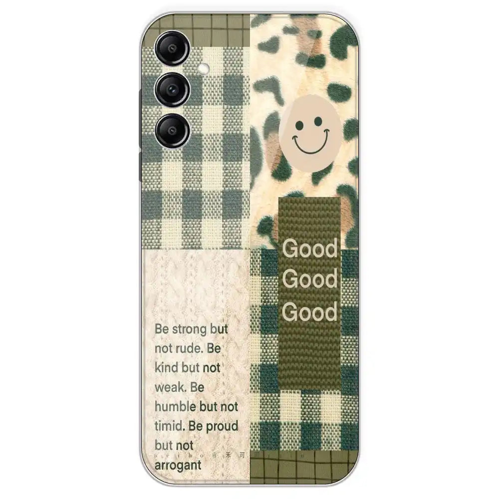 Patchwork Positivity - Printed Silicone Case For Samsung Galaxy A14