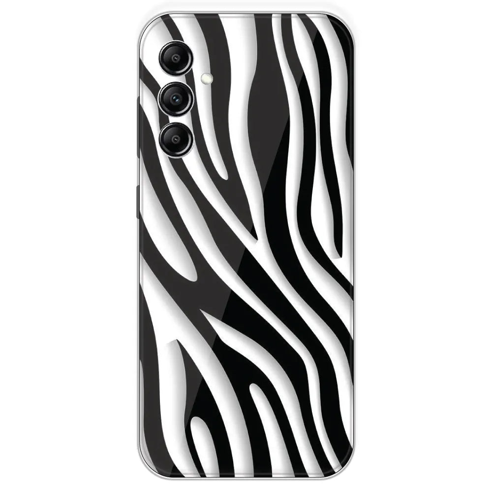 Zebra Print - Printed Silicone Case For Samsung Galaxy A14