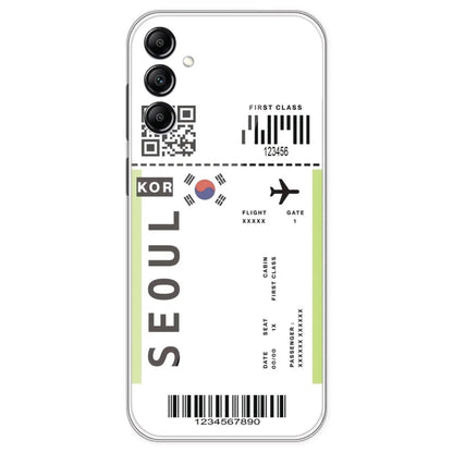 Seoul Ticket - Clear Printed Silicone Case For Samsung Galaxy A14